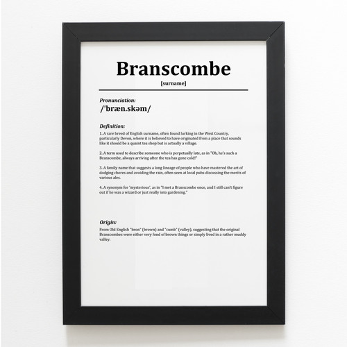 Print branscombe funny - a4,