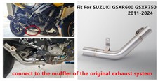 For Suzuki GSXR600 GSXR750 2011-2024 Exhaust Mid Link Pipe Connect Tube Slip on