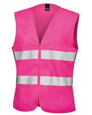 Result Hi Vis Vest Ladies Fitted High Viz Work Waistcoat Jacket Womens Safety