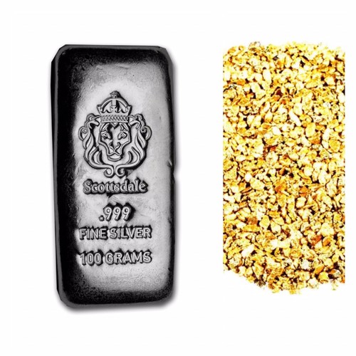 100 gram 999 silver - 100,