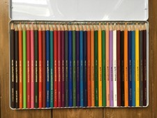 Berol Verithin 36 Fine Coloured Pencil Set Rare Find