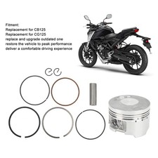 Motorcycle Piston Rings-Pin Kit 56.5mm Diameter High Accuracy Part For CB125