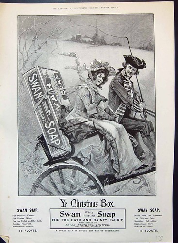 Old print 1900 swan white - old,