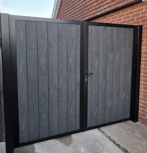 Driveway gates composite - driveway, gates,