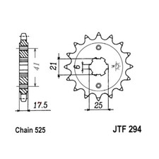 Sprocket JT 294 Z14 for Honda