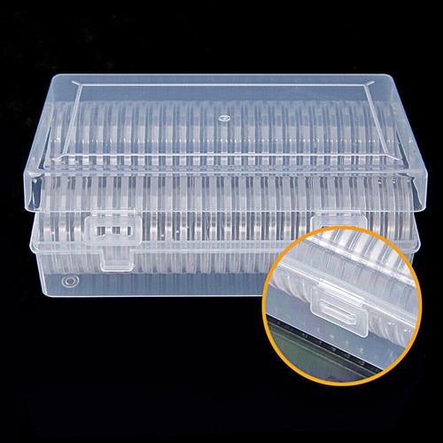 50pc coins storage box - 50pc, clear