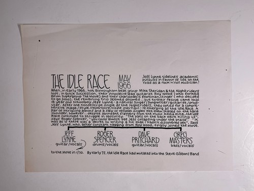 The idle race 1966 pete - the,
