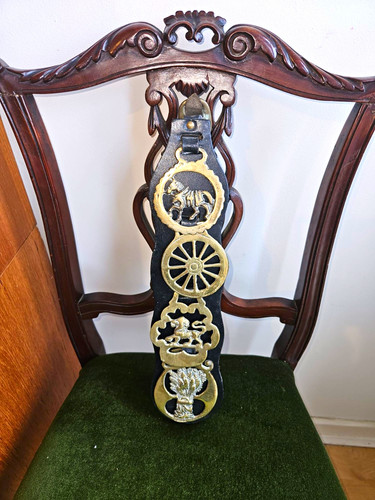 Brass horse brasses - brasses, set