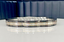 Mens/Womens Steel & 14K Gold