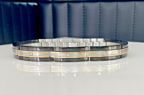 Mens womens steel 14k gold - 14k,