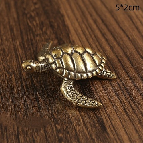Vintage brass turtle - vintage,