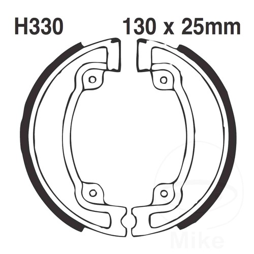 Ebc brake shoes grooved - brake, inc