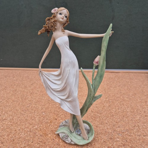 Ceramic lady figurine statue - ceramic,