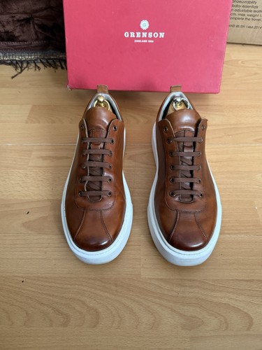 Grenson sneaker tan leather - grenson,