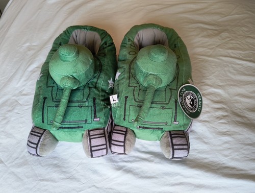 Sherman tank slippers large - slippers,