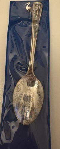 Silver plated spoon - silver,