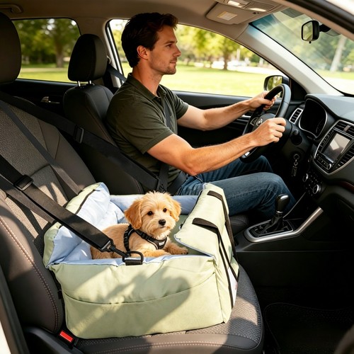 Sturdy dog car seat - dog, booster