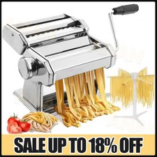 Pasta Machine Roller 6 Settings PASTA MAKER Spaghetti Lasagne Cutter Kitchen DIY