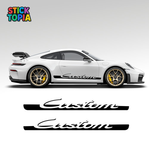 Porsche custom side stripe - porsche,