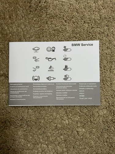 Bmw series service book - bmw,