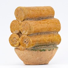 Antique Chinese Tang Dynasty Ceramic Sancai Glaze Miniature Ceramic Early Period