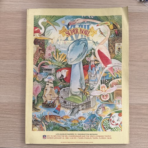 Super bowl xviii nfl program - bowl,