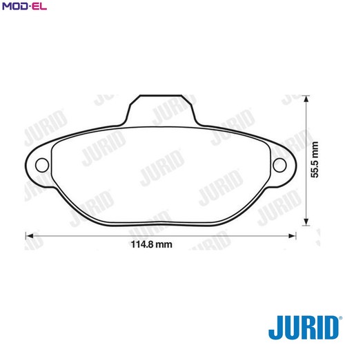 Brake pad set disc - set,