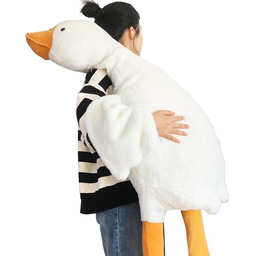 White goose hugging pillow - hugging,