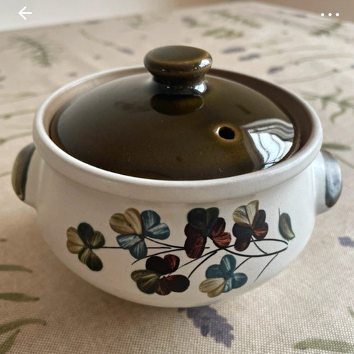 Vintage denby shamrock lidded - vintage,