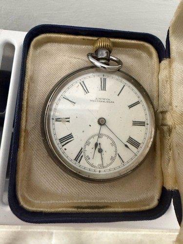 Waltham mass silver pocket - waltham,
