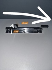 SLIDE BOLT Bathroom Toilet Shed Door Lock Catch Latch SCREWS INCLUDED