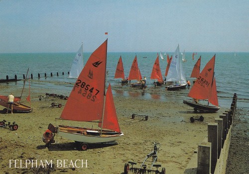 Postcard felpham beach - postcard,