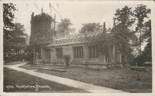 Real photo hickleton church - real,
