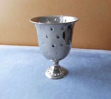 Silver Metal Urn 8.5 in high