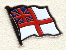 Lapel Badge Flag of WHITE ENSIGN ROYAL NAVY