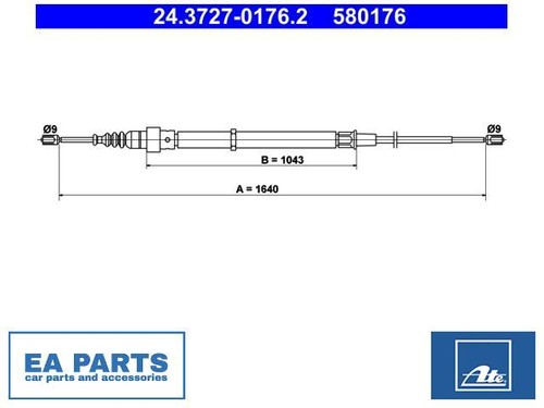 Cable parking brake for vw - brake,