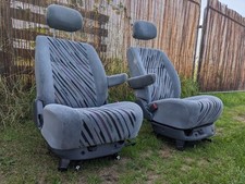 2 Swivel Captain Seats VW T4 T5 T6 Vivaro  etc Camper Van 180 Base