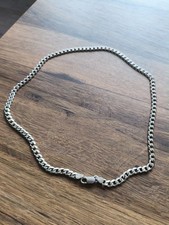 Sterling silver curb - silver,