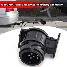 13-pin to 7-pin Electric Towing Socket: Tow Bar Plug Converter for Trailers UK