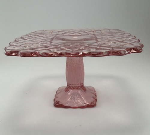 Vintage smith pink glass - l.e.,