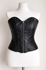 Bonded Leather Bustier Corset