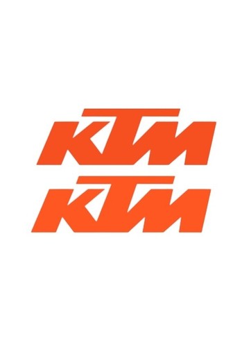 Ktm logo sticker - x2,