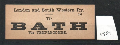London south western railway - &,