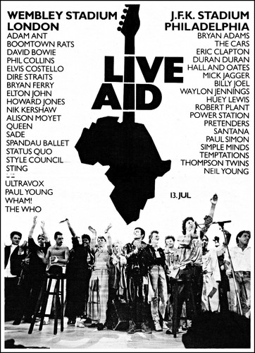 Live aid iconic - ", 1985