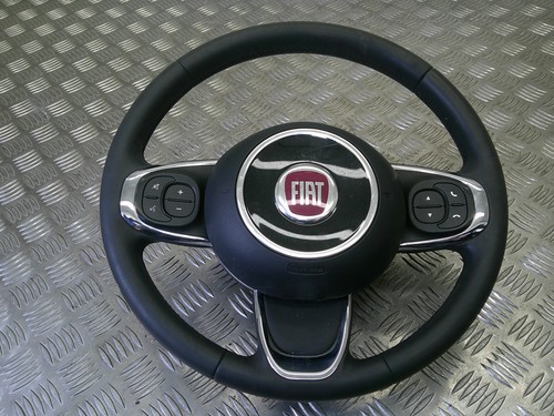 Fiat 500 red steering - red, wheel