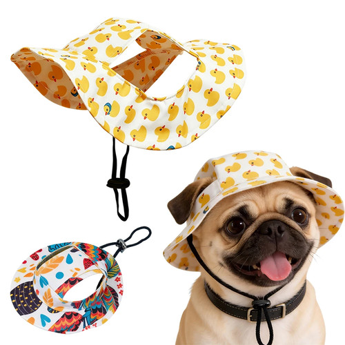 Cute printed dog - cute, hat
