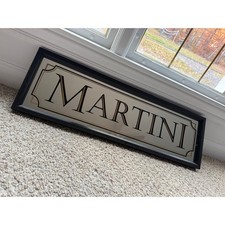 Art Deco Martini Mirror Framed