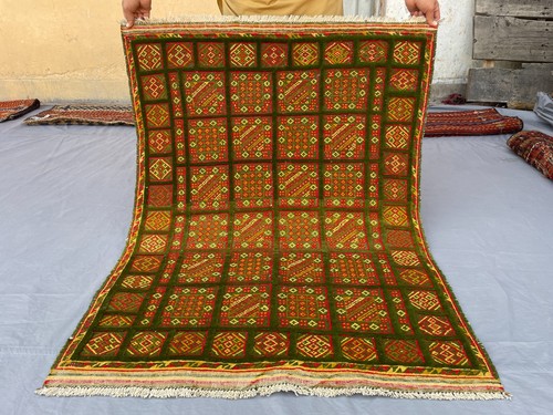 3x4 green afghan - 3x4,