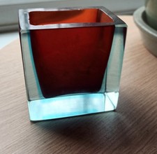 Murano Sommerso Glass Vase