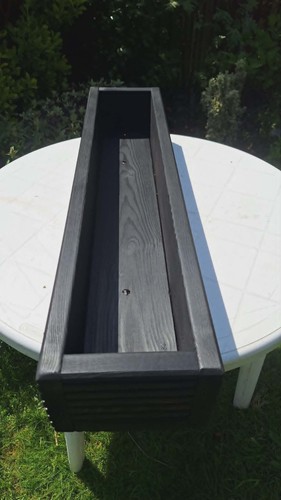 Wooden decking garden trough - wooden,